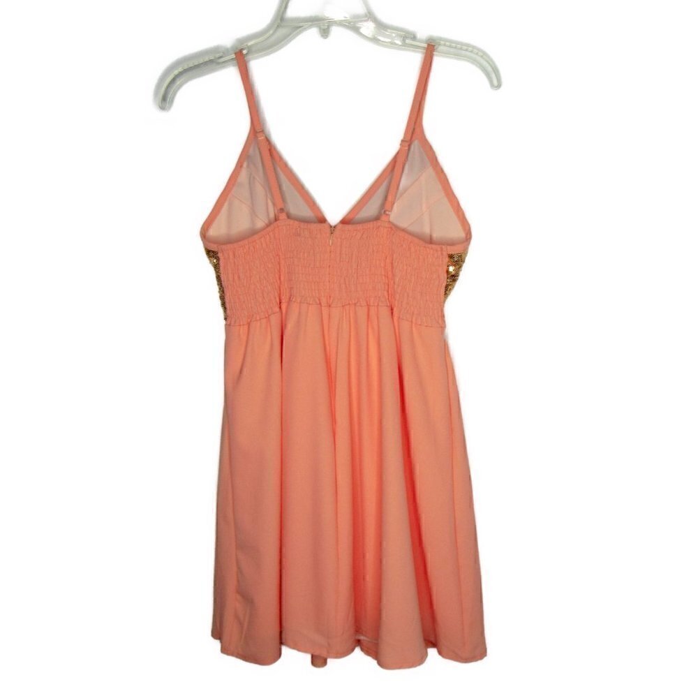 Tobi - Sequined Spaghetti Strap Mini-Dress -- S/P - Picture 4 of 7